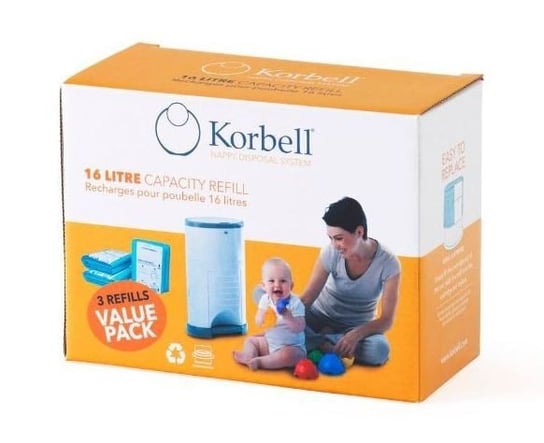 Korbell, Wkład-refill, 16 l, 3-pack Korbell