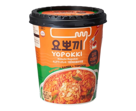 Koreańskie kluski ryżowe instant Yopokki Rapokki Kimchi 145g Inne