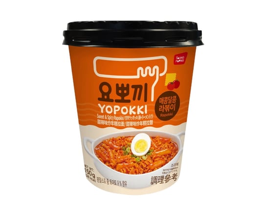 Koreańskie kluski ryżowe instant Yopokki Rapokki słodko ostre 145g Inne