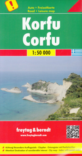 Korfu. Mapa 1:50 000 Opracowanie zbiorowe