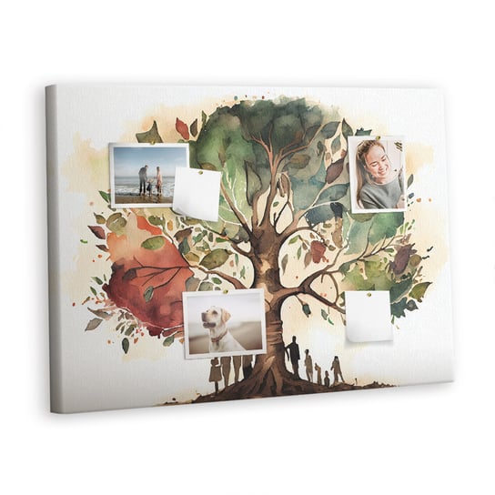 Korkowa Plansza z Pinezkami - 100x70 - Drzewo rodzinne Inna marka