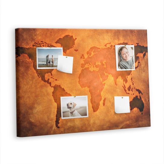 Korkowa Plansza z Pinezkami - 100x70 - Duża mapa świat Inna marka