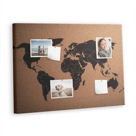 Korkowa Plansza z Pinezkami - 100x70 - Mapa świata Inna marka