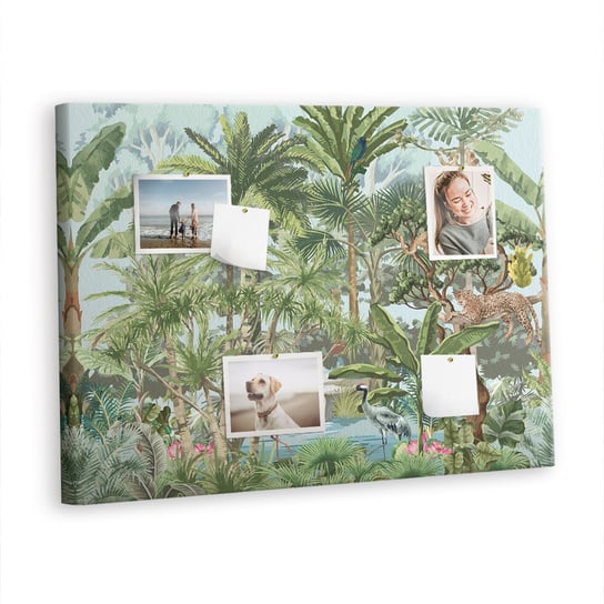 Korkowa Plansza z Pinezkami - 100x70 - Natura dżungla przyroda Inna marka