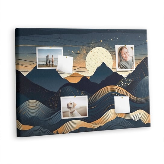 Korkowa Plansza z Pinezkami - 100x70 - Zachód słońca krajobraz Inna marka