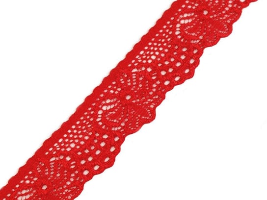 Koronka elastyczna ( 1 mb. ) 180767 Czerwona Dystrybutor Kufer