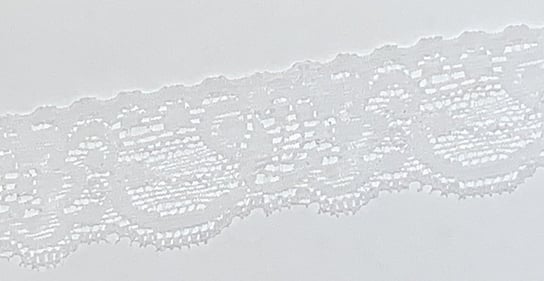 Koronka Elastyczna 180659  ( 1 Mb ) Biała Dystrybutor Kufer