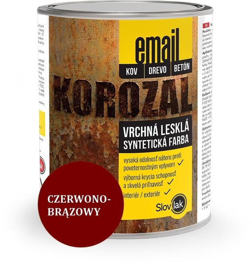 Korozal - farba nawierzchniowa do metalu CZERWONO-BRĄZOWY, 0,75 L Inny producent