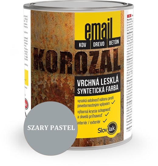 Korozal - farba nawierzchniowa do metalu SZARY PASTEL, 0,75 L Inny producent