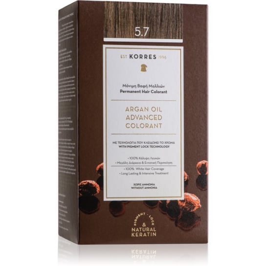 Korres Argan Oil trwała farba do włosów z olejkiem arganowym odcień 5.7 Chocolate 50 ml Inna marka