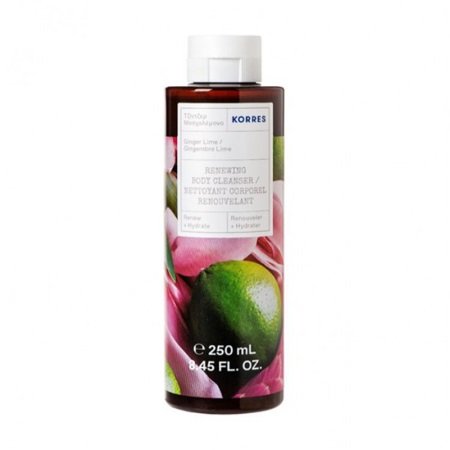 Korres, Ginger Lime Renewing Body Cleanser, Rewitalizujący żel do mycia ciała, 250 ml Korres