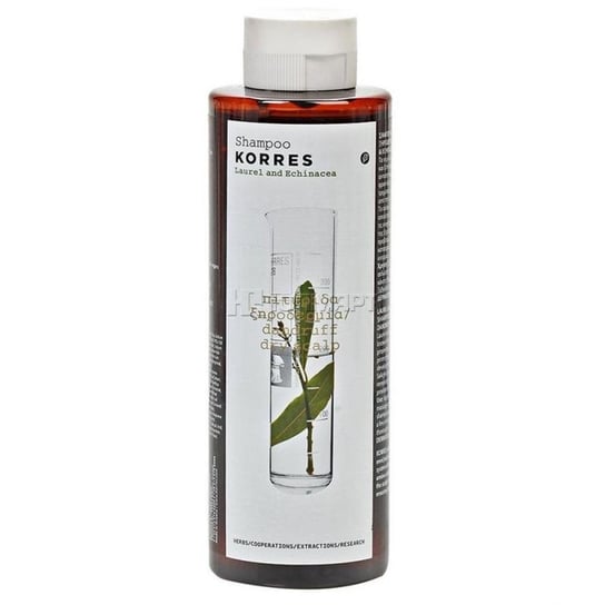 Korres, Shampoo, szampon przeciwłupieżowy z wyciągiem z liścia laurowego i echinacei do suchej skóry głowy, 250 ml Korres