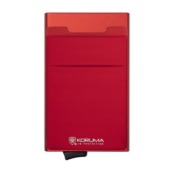 Koruma, Aluminiowy portfel na karty, Ochrona RFID (Czerwony) Koruma