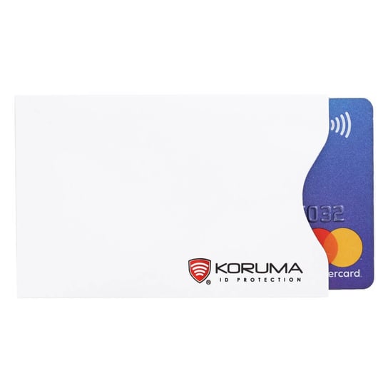 Koruma, Etui na karty, białe, ochrona RFID, 5,7x8,8 cm Koruma