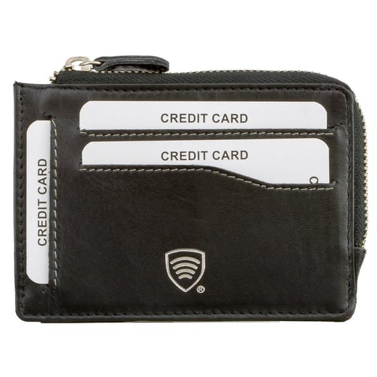 Koruma, Etui na karty i pieniądze RFID, czarne, 8x11,5 cm Koruma