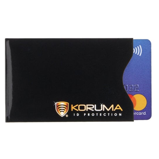 Koruma, Etui na karty RFID, czarne, 5,7x8,8 cm Koruma