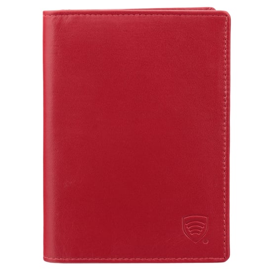 Koruma, Etui na karty RFID damskie, czerwone, 10x14 cm Koruma