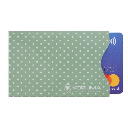 Koruma, Etui na karty RFID, zielone, 5,7x8,8 cm Koruma