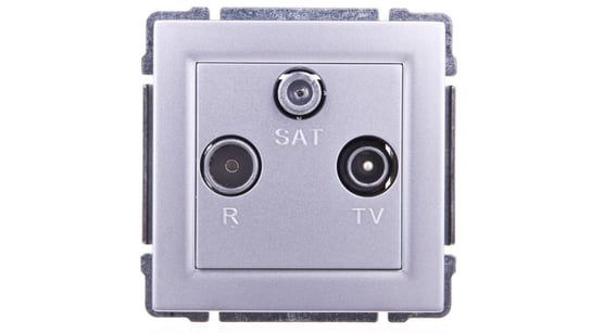 KOS66 Gniazdo antenowe RTV/SAT końcowe aluminium 664076 KOS-ELEKTRO SYSTEM