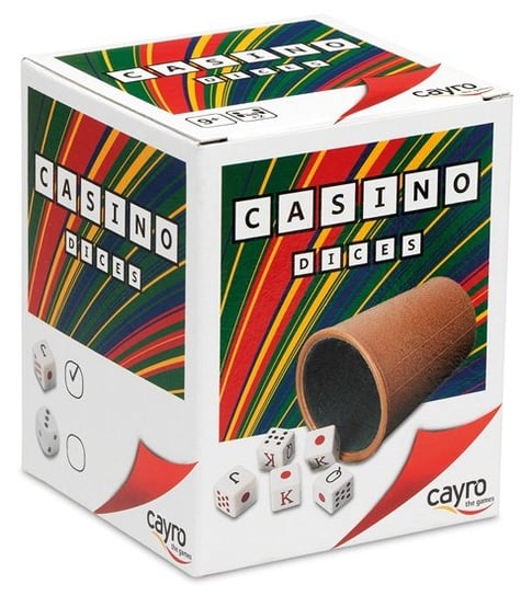 Kości pokerowe - zestaw do gry Casino, Cayro Cayro