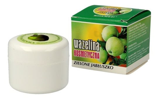 Kosmed Wazelina kosmetyczna aromatyzowana - Zielone Jabłuszko 15ml Kosmed