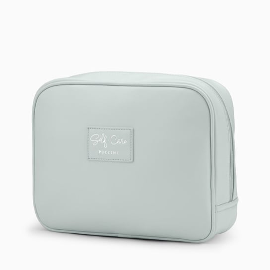 Kosmetyczka Damska Podróżna Duża Pojemna Zamek PUCCINI Błękitna QML008-7B PUCCINI