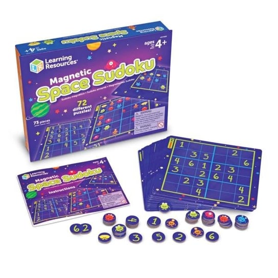Kosmiczne, Magnetyczne Sudoku, Gra Logiczna dla Dzieci Learning Resources