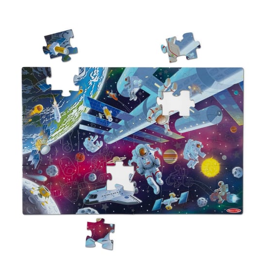 Kosmiczne puzzle podłogowe świecące w ciemności Melissa & Doug