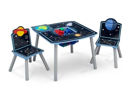 Kosmos Planety Gwiazdy Stolik Stół Krzesła Dzieci MPMAX