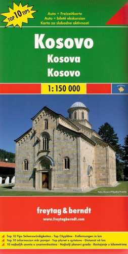 Kosowo. Mapa 1:150 000 Freytag & Berndt