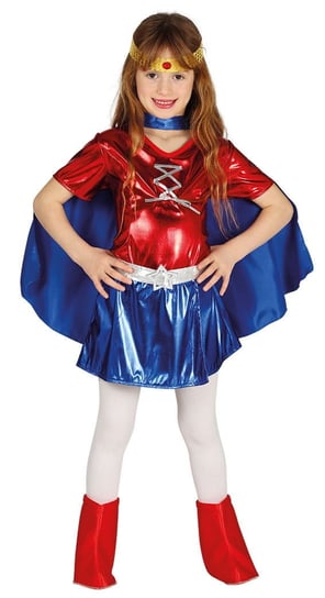 Kostium Dla Dziewczynki Super Bohaterka "America" - 5-6 Lat (100-115 Cm) Party World