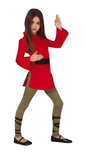 Kostium Dla Dziewczynki Wojowniczka Ninja  - 5-6 Lat (100-115 Cm) Guirca