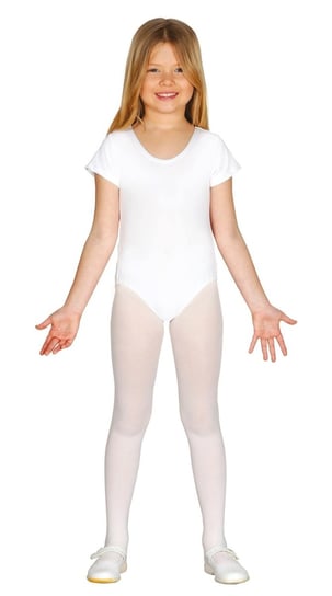 Kostium dziecięcy "body elastyczne" białe-129-144cm Guirca