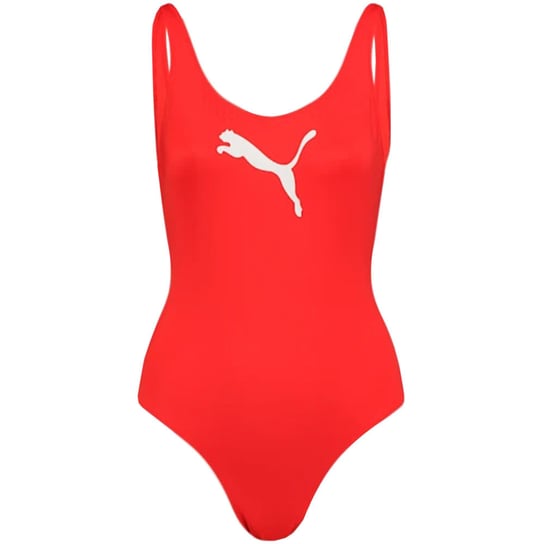 Kostium kąpielowy damski Puma Swim Women Swimsuit 1P czerwony-L Puma