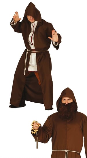 Kostium "Mistrz Jedi" płaszcz brązowy-L/XL Guirca