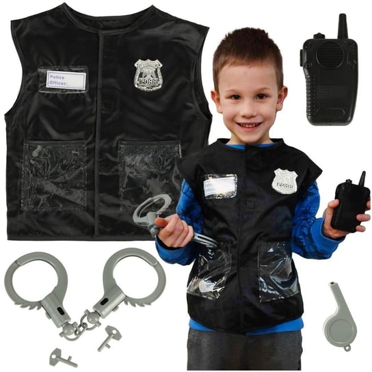 Kostium strój karnawałowy przebranie policjant zestaw 3-8 lat Inna marka