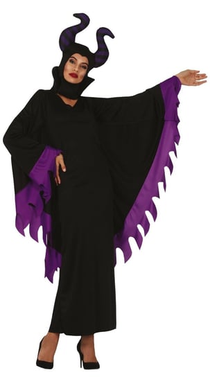 Kostium "Zła wróżka" suknia czarno - fioletowa-L/XL Guirca