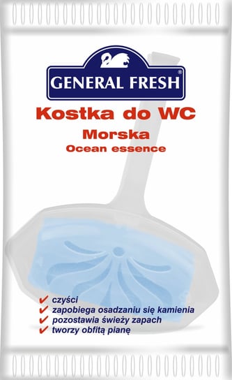 Kostka czyszczenie WC morski folia General Fresh