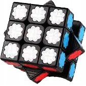 Kostka logiczna Cubing Classroom Crystal With Clover + Podstawka Rubika Kostkoland