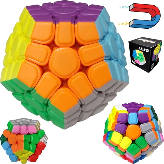 KOSTKA MEGAMINX 3x3 MAGNETYCZNA - MOYU MEILONG Magnetic Trudna Układanka Zabawka Gra Logiczna MoYu