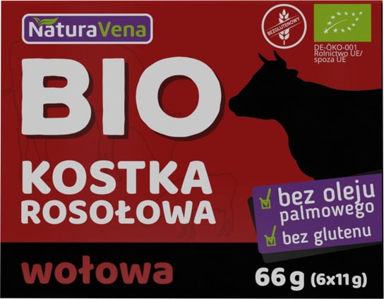 Kostka Rosołowa Wołowa BIO 66g - NaturAvena Naturavena