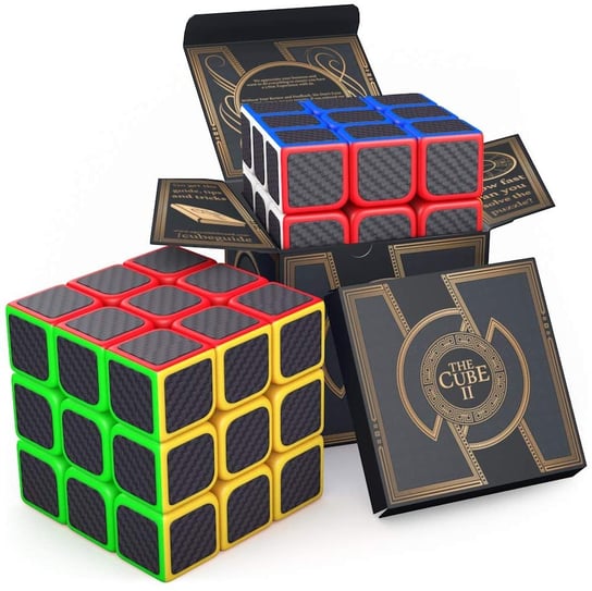 Kostka Rubika do gry, logiczna, 3x3x3 cm, Cube II Carbon Agreatlife