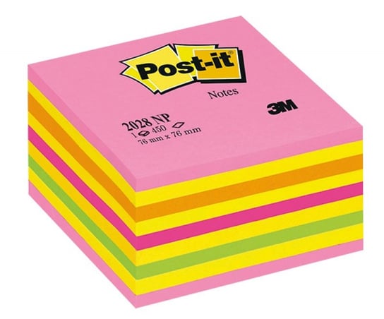 Kostka Samoprzylepna Post-it różowa, cukierkowa 76 X 76 Mm 450 Kartek Post-it