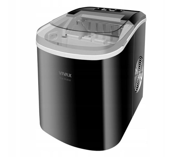 Kostkarka Do Lodu Vivax Im-123B Czarna, Kostki S/L Wydajność 12Kg/Dzień Vivax
