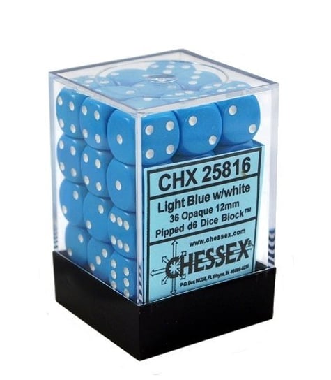 Kostki K6 12mm Chessex Light Blue 36 szt. Chessex