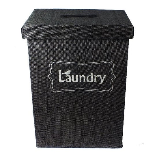 Kosz na pranie Laundry, grafitowy, 38x27x52 cm Pigmejka