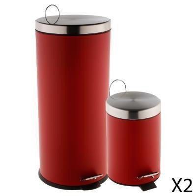 Kosz na śmieci 5FIVE SIMPLE SMART, czerwony, 29x66 cm, 2 szt. 5five Simple Smart
