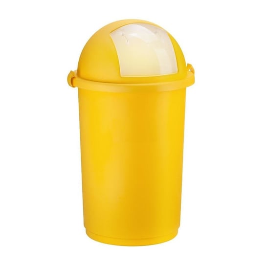 Kosz na śmieci UNIMET Push GiganPlast, żółty, 50 l unimet