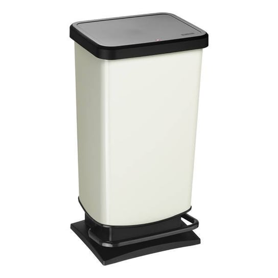 Kosz na śmieci z pedałem 40 l Paso biały Rotho