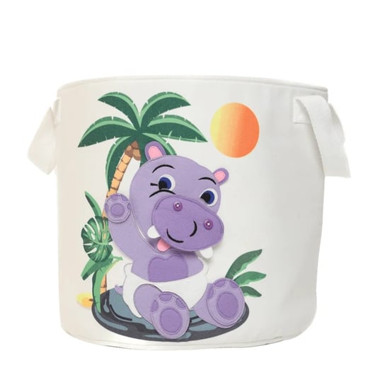 Kosz na zabawki okrągły - Mały Hipopotam Jolly Designs Inna marka